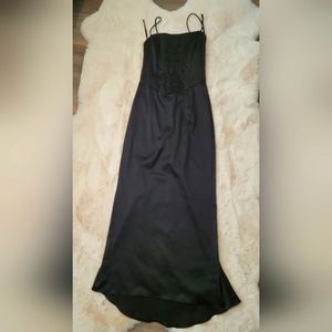 Party dress satin like material City size US M black